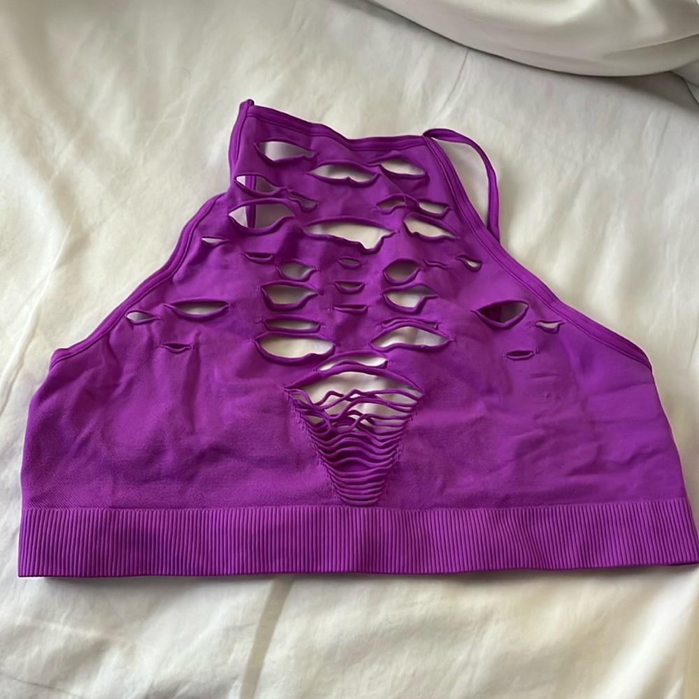 Out from under purple bra top XS